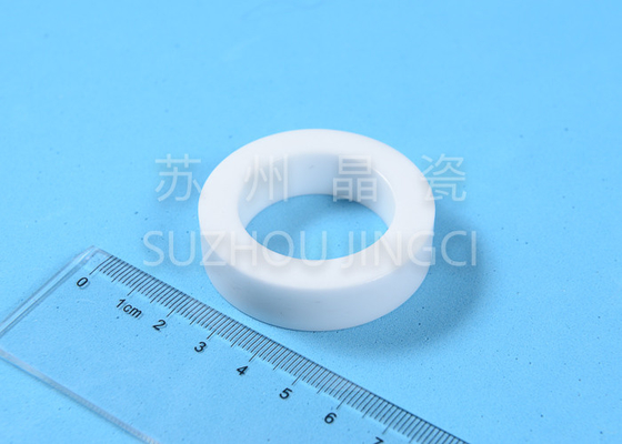 White Zirconia Dioxide Ceramic Collision Ring For Food And Beverage Processing Machinery