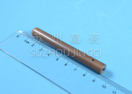 Brown 95% Alumina Ceramic Shaft Non - Organic Material REACH Certificate