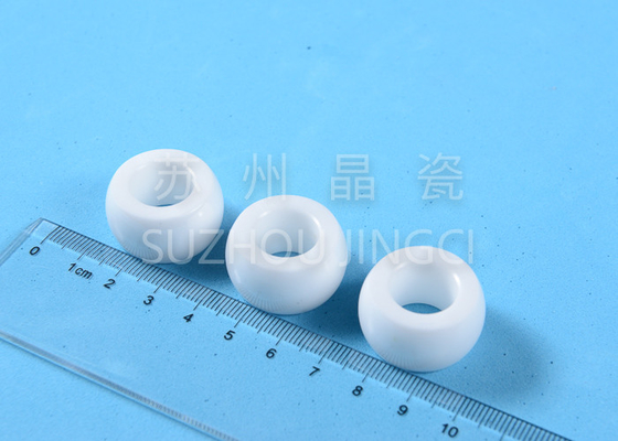 Rust Resistant Alumina Ceramic Parts , Spheral Structure Parts White Zirconia Anti - Abrasion
