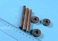 Coffee Color 95% Alumina Ceramic Shafts With High Abrasion Resistance