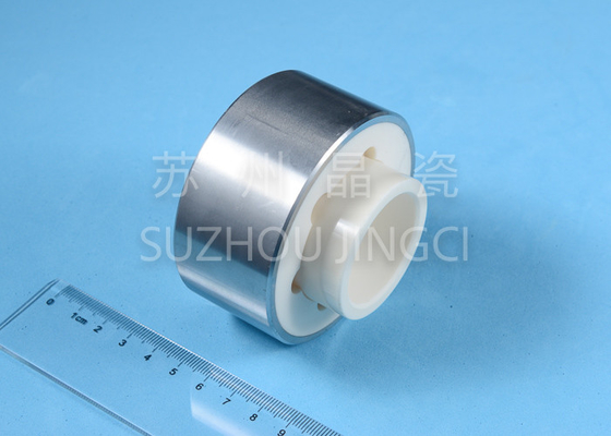 99% Alumina Ceramic Parts , Alumina Ceramic Sleeves With Stainless Steel Sewage Treatment